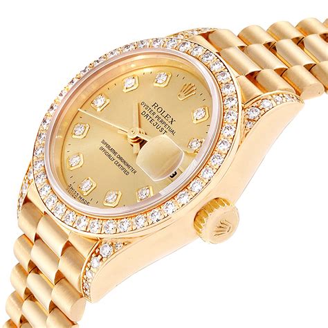 Rolex yellow gold watch